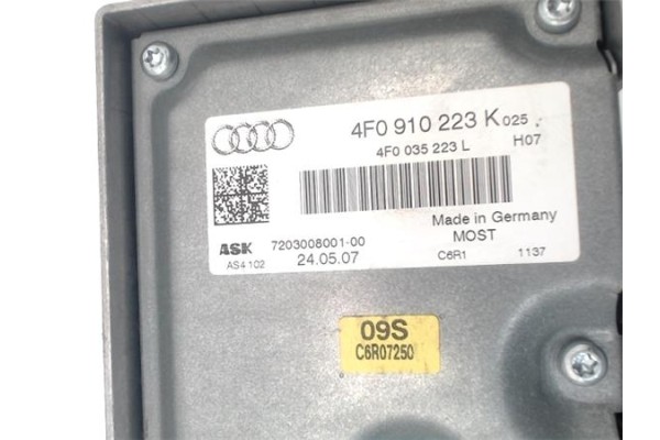 Recambio de centralita para audi a6 avant (4f5) 2.0 tdi referencia OEM IAM 4F0910223K 4F0035223L 