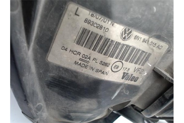 Recambio de faro delantero izquierdo para volkswagen polo iii berlina (6n2) 1.9 trendline referencia OEM IAM 6N1941015AD 8930281