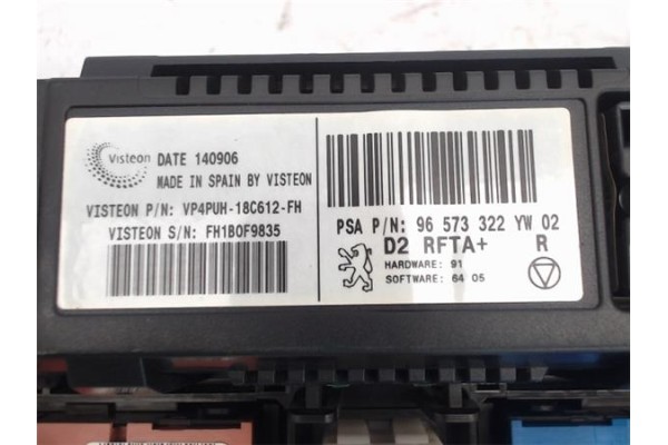 Recambio de mandos climatizador para peugeot 407 2.0 hdi 135 referencia OEM IAM 96573322yw02  