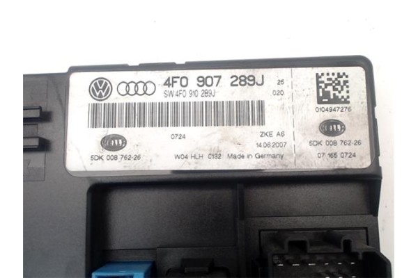 Recambio de modulo electronico para audi a6 avant (4f5) 2.0 tdi referencia OEM IAM 4F0910289J 4F0907289J 