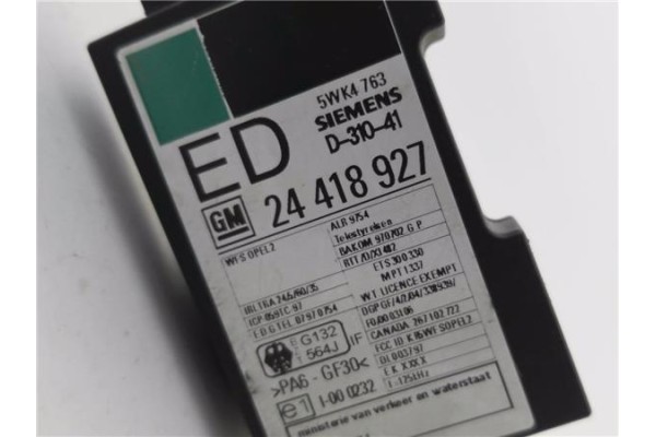 Recambio de anillo contacto volante para opel zafira a 1.8 16v referencia OEM IAM 5WK4763 24418927 