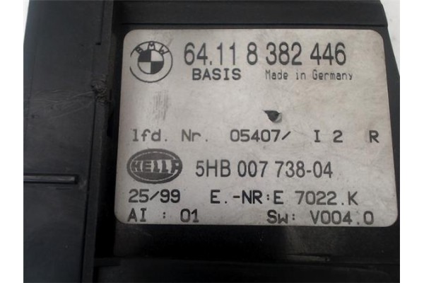 Recambio de mandos calefaccion / a.a. para bmw serie 3 berlina (e46) 2.0 320d referencia OEM IAM 64116931839 64118382446 