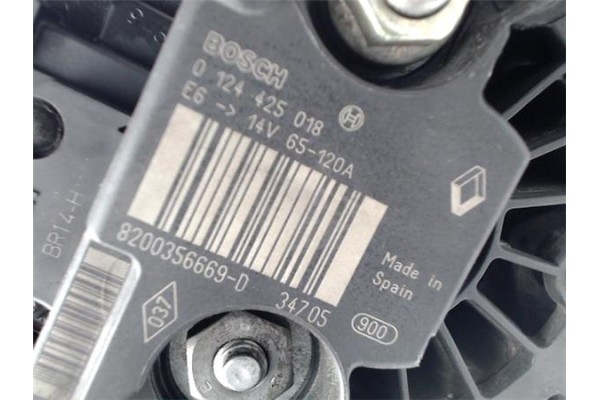 Recambio de alternador para renault megane ii (bm0/1_, cm0/1_) 2.0 dci (bm1k, cm1k) referencia OEM IAM 8200725683 0124425018 231