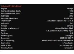 ford focus (daw, dbw) del año 2003