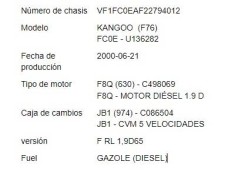 renault kangoo i (f/kc0) del año 2000
