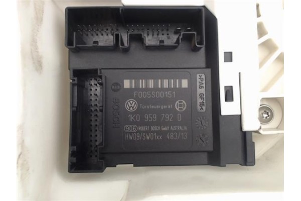 Recambio de elevalunas electrico delantero derecho para seat altea (5p1) 1.9 tdi referencia OEM IAM 1K0959792D  