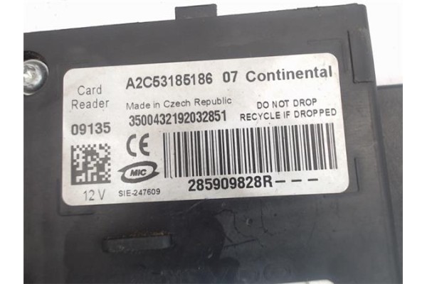 Recambio de clausor para renault scenic iii (jz) referencia OEM IAM 285909828R  