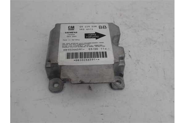Recambio de centralita airbag para opel corsa c referencia OEM IAM 9229038 BBS0266591 
