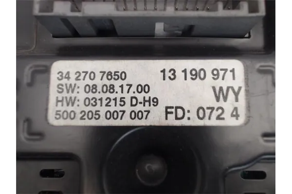Recambio de ordenador de abordo para opel vectra c berlina referencia OEM IAM 13190971/342707650 031215/500205007007 