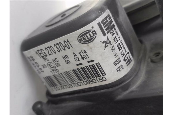 Recambio de faro delantero izquierdo para opel astra h gtc 1.7 cdti referencia OEM IAM 93178635 1EG27037001 