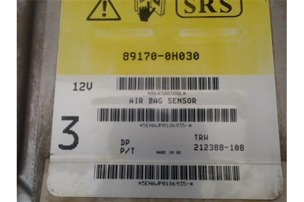 Recambio de centralita airbag para toyota aygo (kgb/wnb) 1.0 básico referencia OEM IAM 265005884  