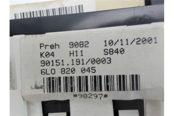 Recambio de mandos calefaccion / a.a. para seat ibiza (6l1) 1.9 tdi referencia OEM IAM 6LO820045  