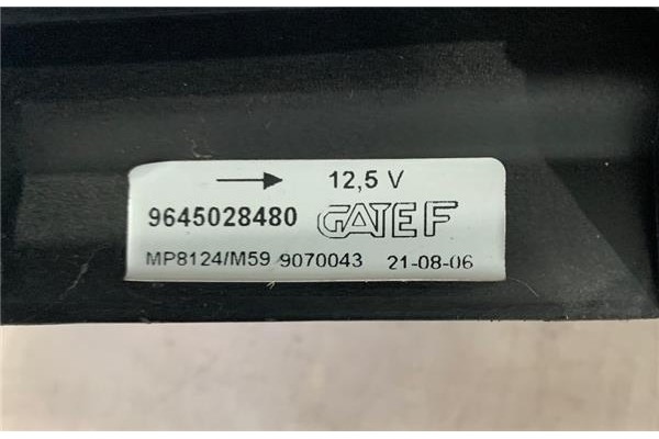 Recambio de electroventilador para peugeot partner furgón (5) 2.0 hdi referencia OEM IAM 9645028480  