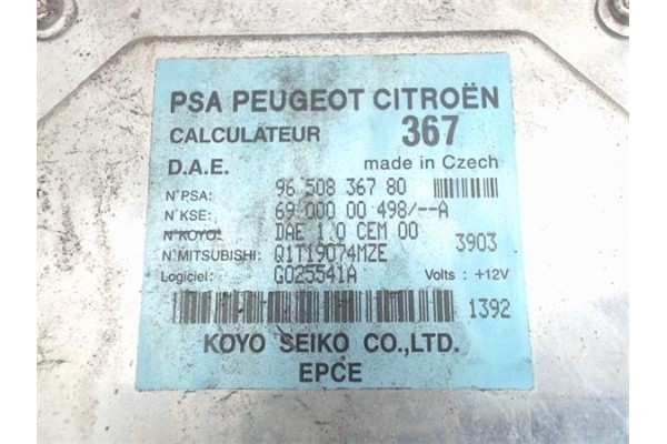 Recambio de centralita direccion asistida para citroen c3 1.4 hdi referencia OEM IAM 9650836780  