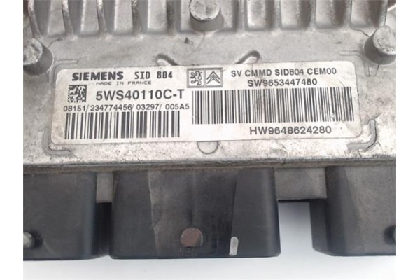 Recambio de centralita para citroen c3 1.4 hdi referencia OEM IAM 5ws40110ct hw9648624280 