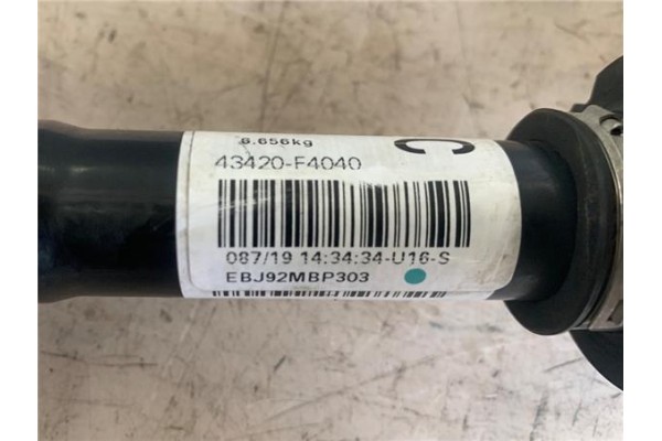 Recambio de palier delantero izquierdo para toyota c-hr (x10) 2.0 hibrido referencia OEM IAM 43470F9040 BCJ1307 43460F9010 , TOY