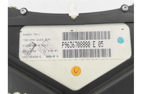 Recambio de cuadro completo para peugeot 307 (3a/c) 2.0 hdi 90 referencia OEM IAM 6106J4 6104R2 