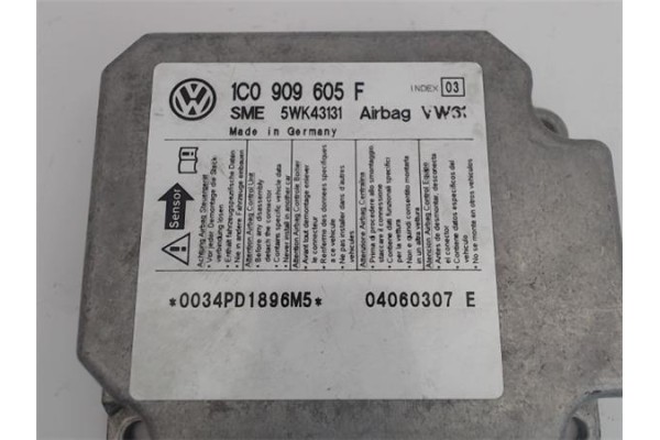 Recambio de centralita airbag para skoda superb (3u4) referencia OEM IAM 1C0909605F  