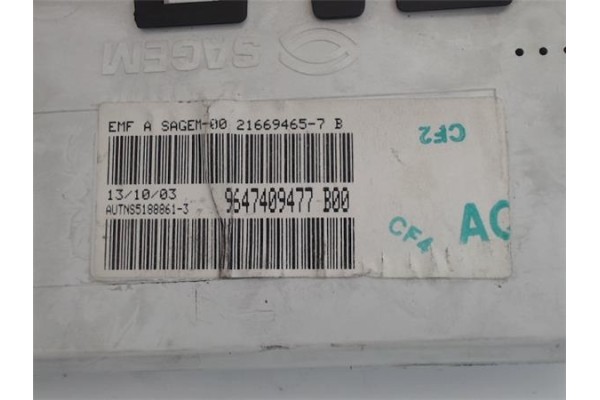 Recambio de reloj horario para citroen c3 1.4 hdi referencia OEM IAM 9647409477  