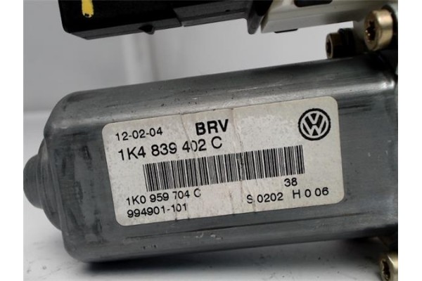 Recambio de motor elevalunas trasero derecho para volkswagen golf v (1k1) 1.9 tdi referencia OEM IAM 1K4839402 1K0959704 