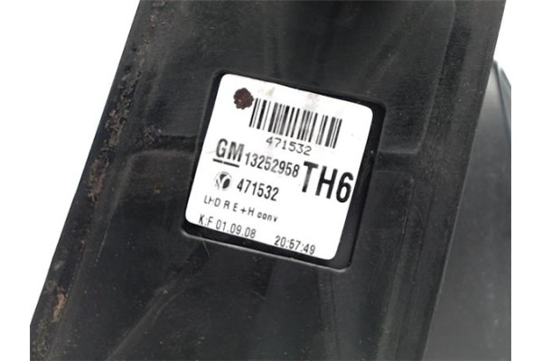 Recambio de retrovisor electrico derecho para opel zafira 1.6 referencia OEM IAM 13252958 471532 