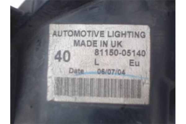 Recambio de faro delantero izquierdo para toyota avensis berlina (t22) referencia OEM IAM 8115005140 54533366 8117005140 , TOYOT