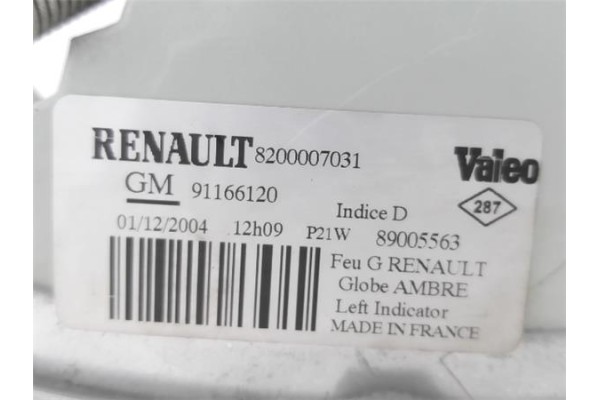 Recambio de intermitente delantero izquierdo para renault trafic ii furgón (fl) 2.5 dti referencia OEM IAM 8200007031  