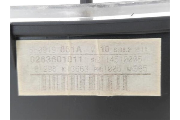 Recambio de cuadro completo para seat arosa (6h1) 1.0 referencia OEM IAM 6H0919860AX 263601011 