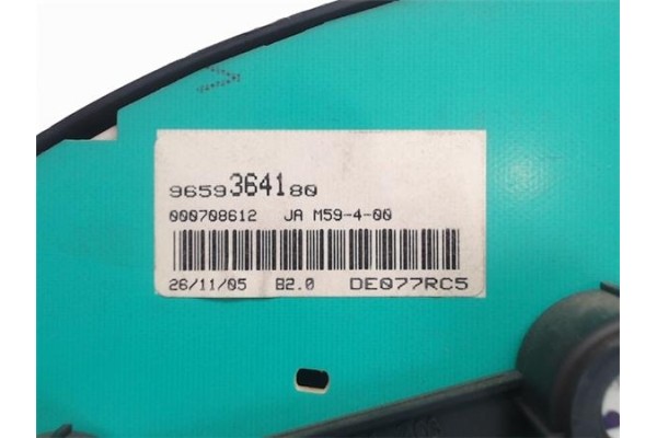 Recambio de cuadro completo para citroen berlingo 1.6 hdi 75 x combi referencia OEM IAM 9659364180/M59400 000708612/DE077RC5 