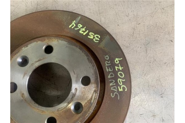 Recambio de disco freno delantero derecho para dacia sandero i 1.2 16v referencia OEM IAM 402065345R  