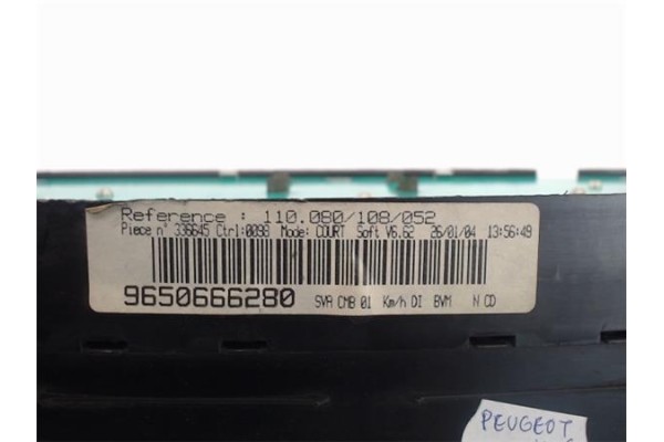 Recambio de cuadro completo para peugeot 406 berlina (s1/s2) 2.0 stdt referencia OEM IAM 9650666280 336645 