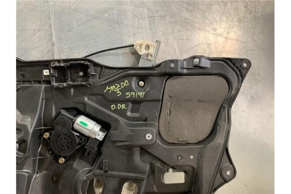 Recambio de mecanismo elevalunas delantero derecho para mazda 3 sedán (bk) 1.6 di turbo referencia OEM IAM BP4K5897XE  