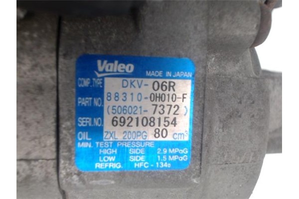 Recambio de compresor aire acond. para peugeot 107 1.0 básico referencia OEM IAM 6453RJ  