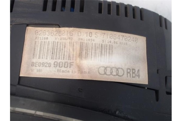 Recambio de cuadro completo para audi a4 avant (8e) 2.0 fsi sport edition referencia OEM IAM 8E0920900F/7106470240 0263626016 