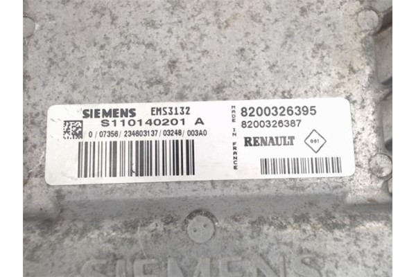 Recambio de centralita para renault clio ii fase i (b/cb0) 1.2 referencia OEM IAM 8200326395  