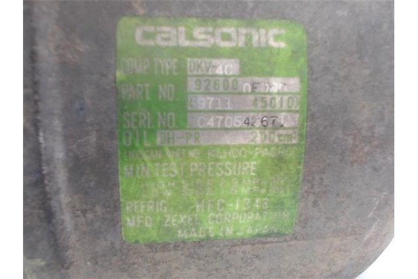 Recambio de compresor aire acond. para nissan terrano ii (r20) 2.7 td 4wd referencia OEM IAM 926000F001  
