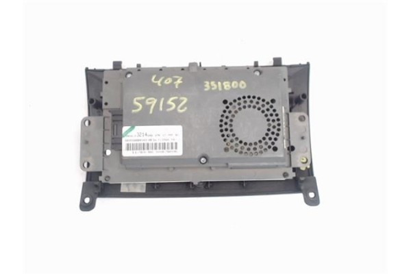 Recambio de pantalla navegador para peugeot 407 2.0 hdi 135 referencia OEM IAM 9663321480  