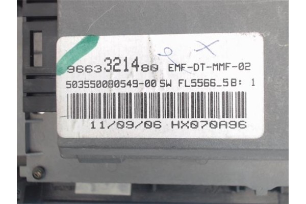 Recambio de pantalla navegador para peugeot 407 2.0 hdi 135 referencia OEM IAM 9663321480  
