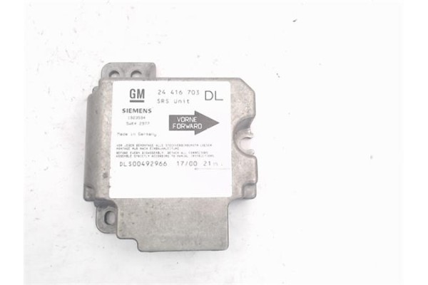 Recambio de centralita airbag para opel zafira a referencia OEM IAM 24416703/DLS00492966 1923594/5WK42977 