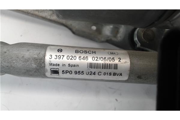 Recambio de motor limpiaparabrisas delantero para seat altea xl (5p5) 2.0 tdi referencia OEM IAM 3397020646  