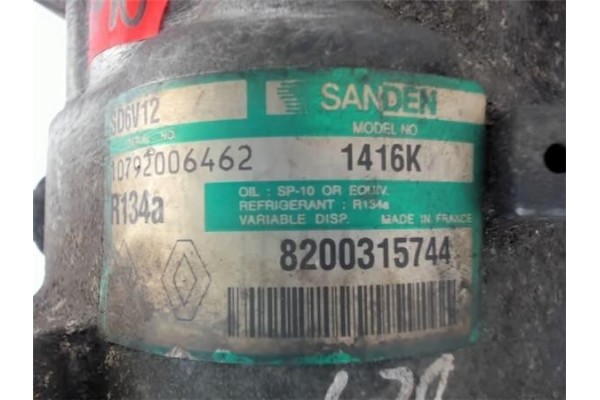 Recambio de compresor aire acond. para renault clio ii fase i (b/cb0) 1.2 16 v rt (b/cb05/w) referencia OEM IAM 8200315744 1416K