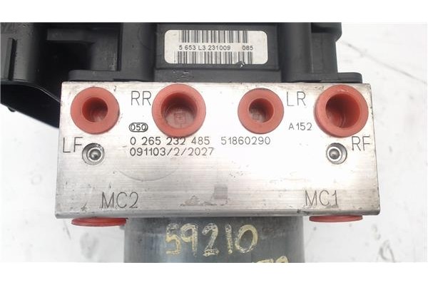 Recambio de nucleo abs para fiat punto / grande punto (199) 1.2 referencia OEM IAM 51860290  