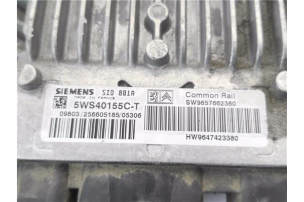 Recambio de centralita para citroen berlingo 2.0 hdi collection combi referencia OEM IAM 9657662380  
