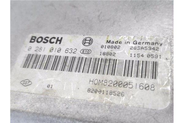 Recambio de centralita para opel vivaro 1.9 dti referencia OEM IAM 8200051608 0281010632 