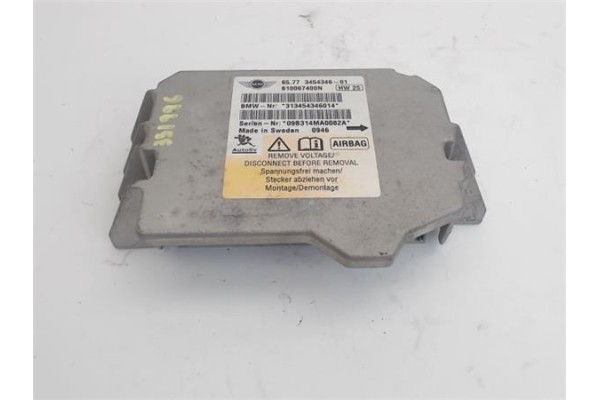 Recambio de centralita airbag para mini mini (r56) 1.6 cooper d referencia OEM IAM 313454346014 345434601 