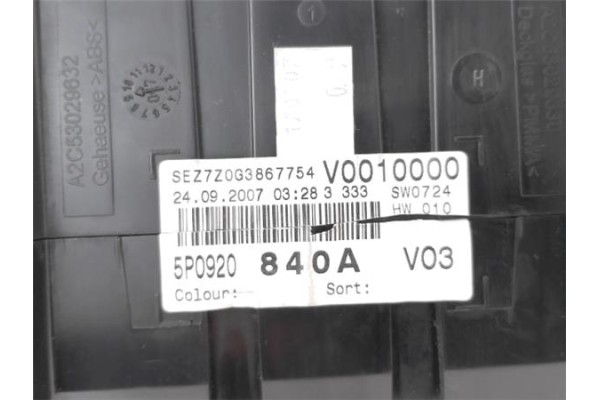 Recambio de cuadro completo para seat altea xl (5p5) 1.9 tdi referencia OEM IAM 5P0920840AX  