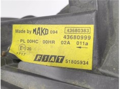 Recambio de faro delantero dcho para fiat i doblo (119) 1.3 16v multijet active com. (55kw) referencia OEM IAM 43680383 51805934