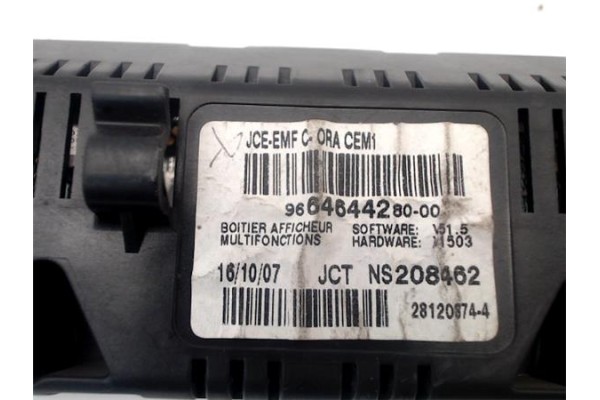 Recambio de display para peugeot 207 1.6 16v vti referencia OEM IAM 659350  