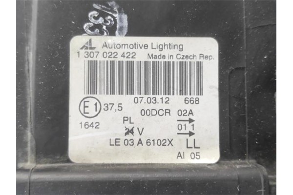Recambio de faro delantero izquierdo para bmw serie x3 (e83) 3.0i referencia OEM IAM 1307022422 1307329074 
