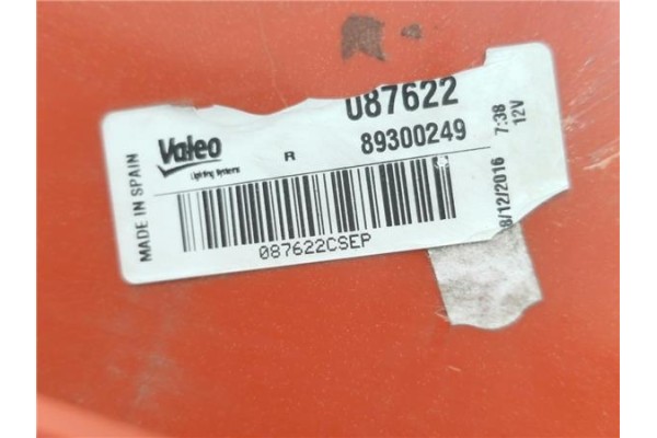 Recambio de piloto trasero derecho para citroen xsara picasso 1.6 referencia OEM IAM 6351N0 89300249 